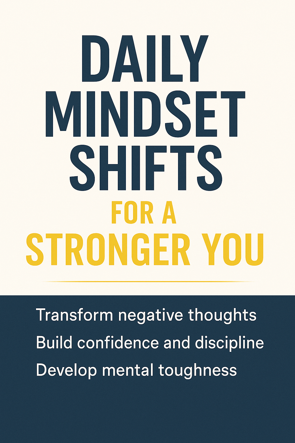 Daily Mindset Shifts for a Stronger You