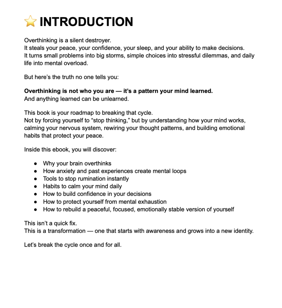 Break Your Overthinking Cycle