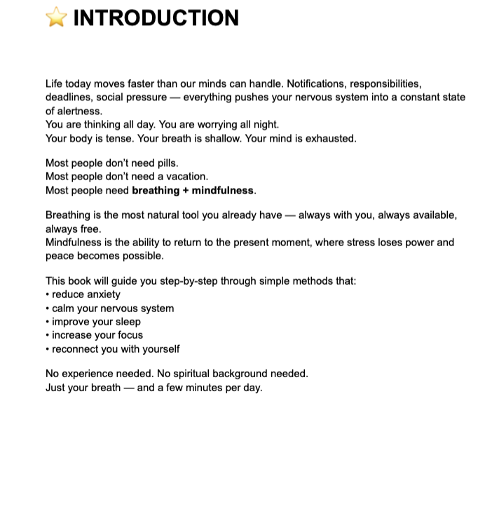 Breathing & Mindfulness for Beginners